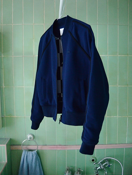 Stretch bomber jacket